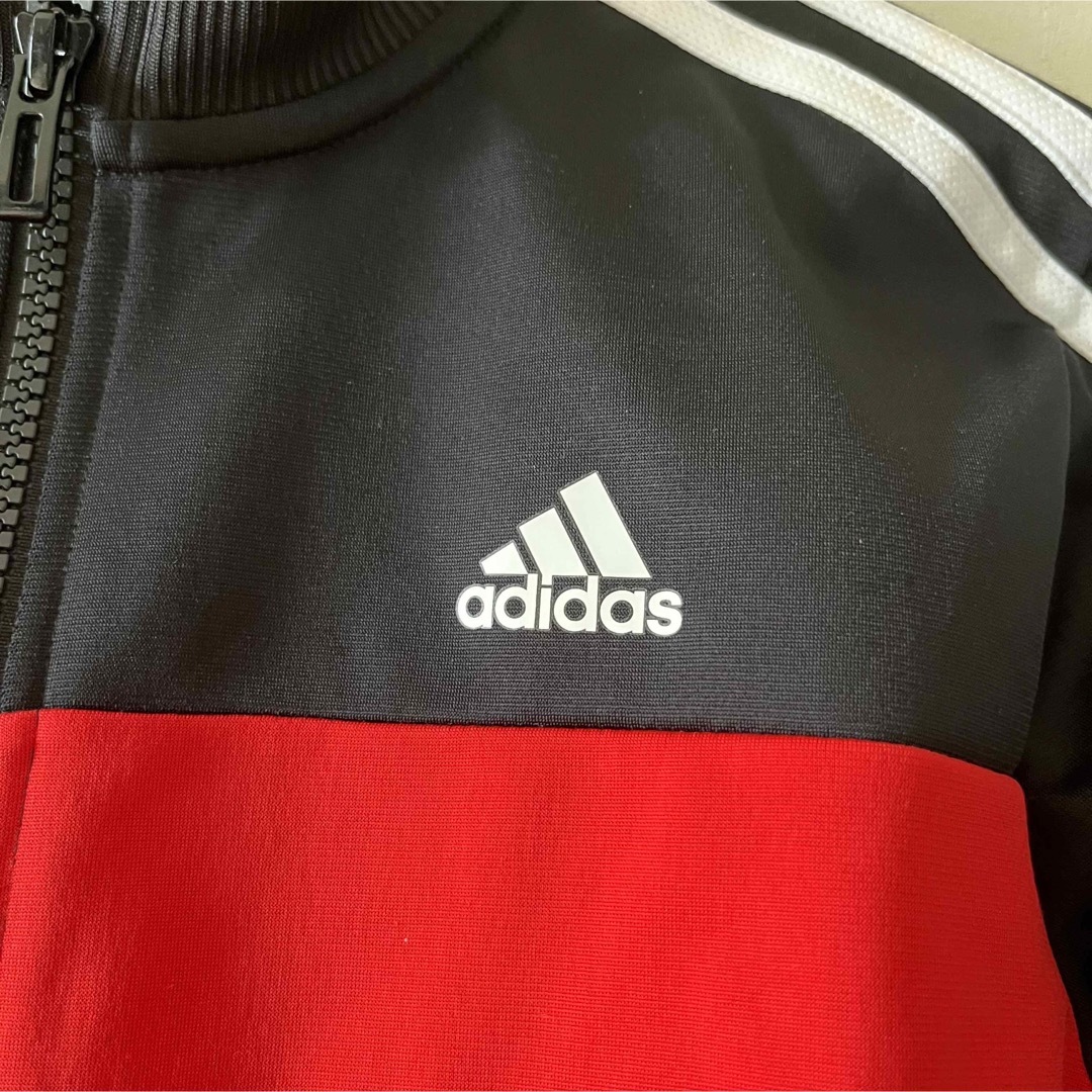 adidas(アディダス)のアディダスジャージ　上下　160センチ　黒 スポーツ/アウトドアのサッカー/フットサル(ウェア)の商品写真