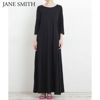 ジェーンスミス(JANE SMITH)の美品　JANE SMITH ジェーンスミス　ロングワンピース　マキシ丈　ベルト(ロングワンピース/マキシワンピース)