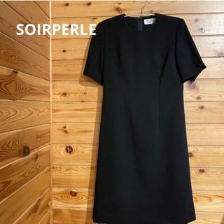 ソワールペルル(SOIR PERLE)のSOIRPERLE(ソワールペルル)ワンピース 黒 レディース 冠婚葬祭 ♡(ひざ丈ワンピース)