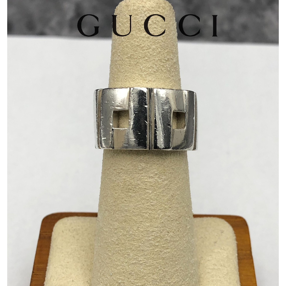 GUCCI グッチ ロゴ リング 指輪 SV925 シルバー 11号