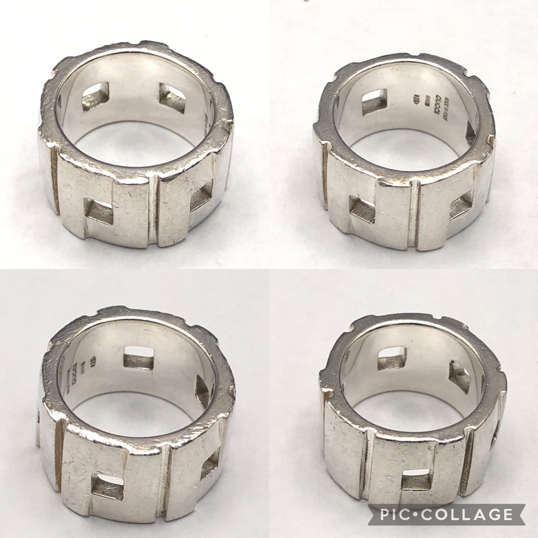 GUCCI グッチ ロゴ リング 指輪 SV925 シルバー 11号
