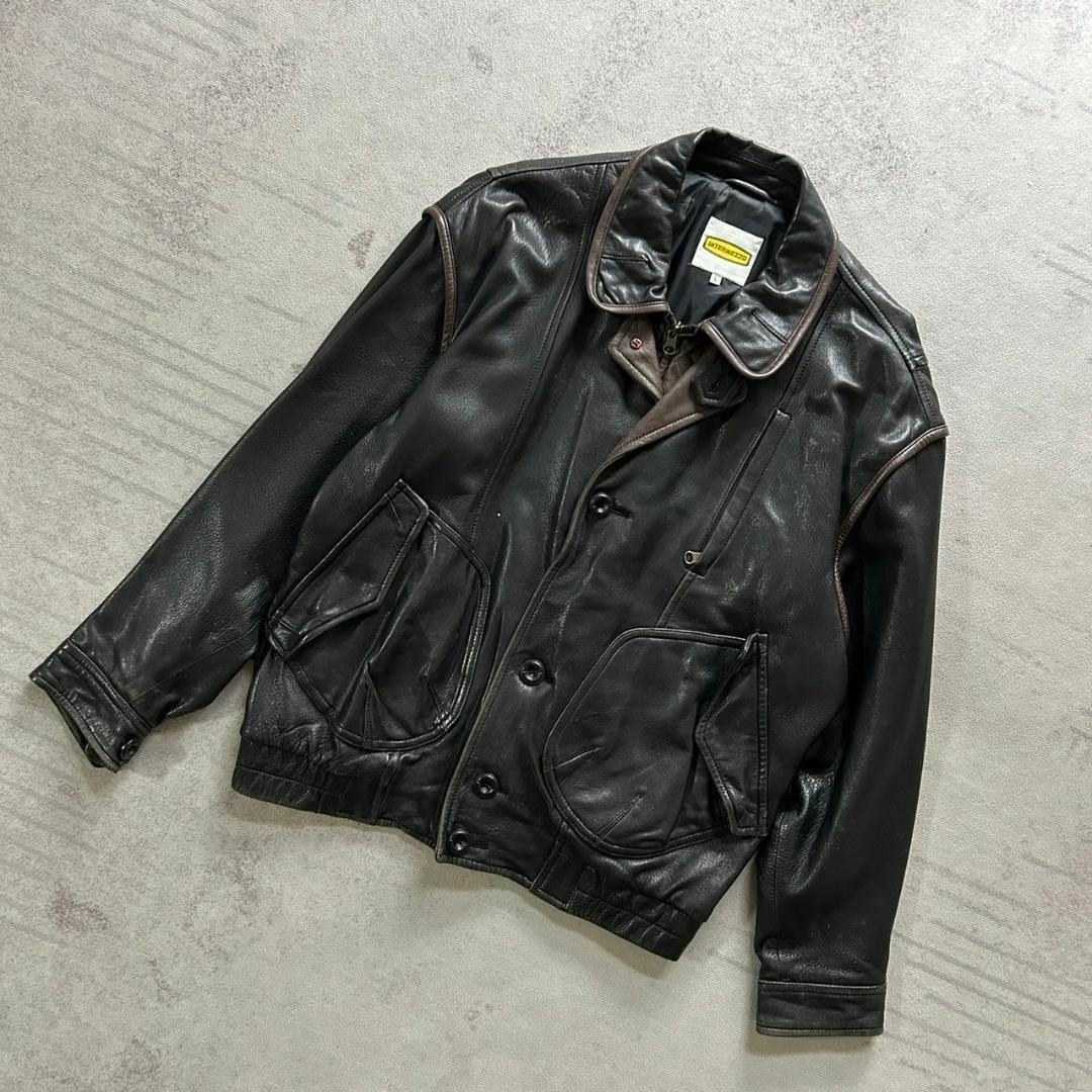 90's レザー フライトJKT G-1 A-2 INTERMEZZO-