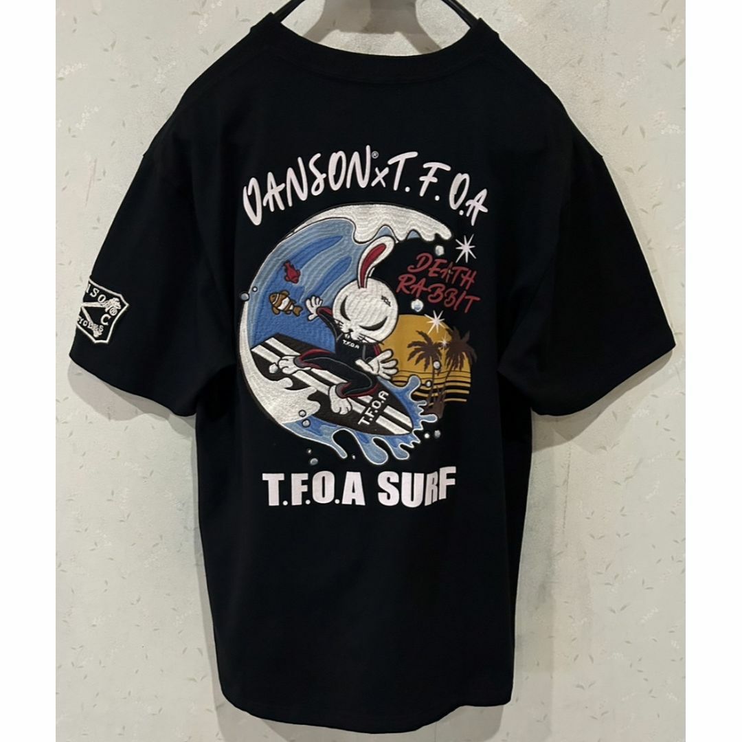 VANSON×T.F.O.A SURF デスラビット 刺繍 半袖Tシャツ XL - Tシャツ ...