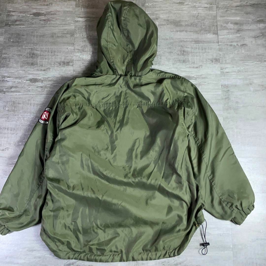 秀逸☆ 当時物 ECKO エコー アノラックパーカー カーキ Y2K テック