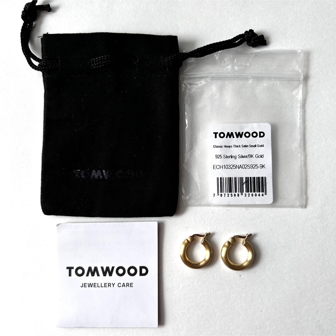 tom wood クラシック　フープ　ゴールド　ピアス　新品