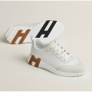 Hermes - HERMES エルメス スニーカー 37(23.5cm位) 黒 【古着】【中古
