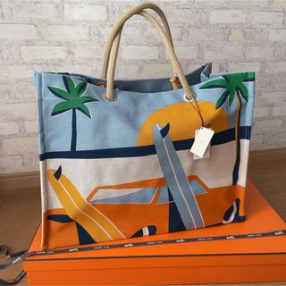 エルメス(Hermes)の新品未使用 エルメス ビーチバッグ アプレ・ラ・ヴァーグ トートバッグ 旅行に！(トートバッグ)