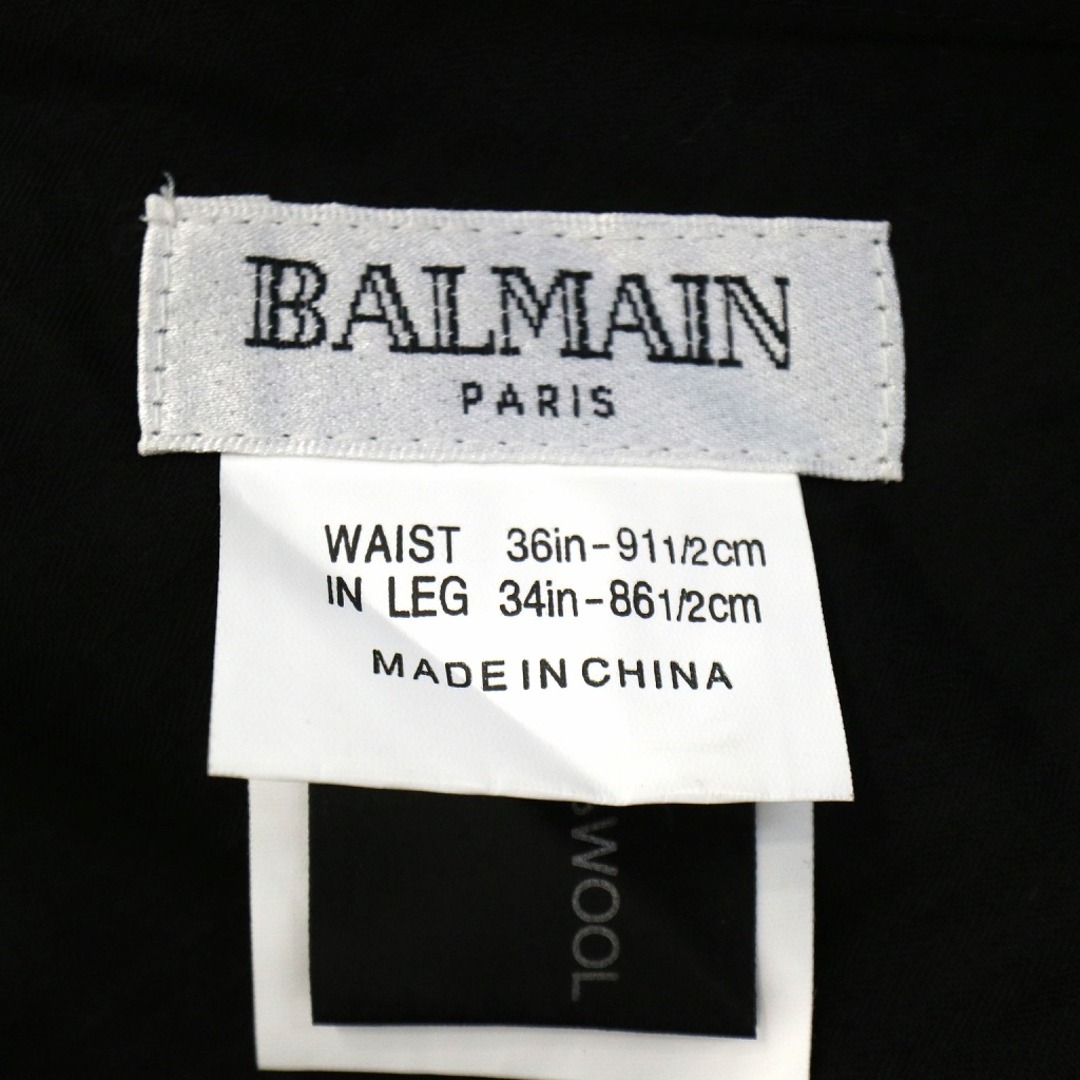 Balmain バルマン 1タックスラックス ユーロ チャコールグレー (メンズ 36X34)   O1781