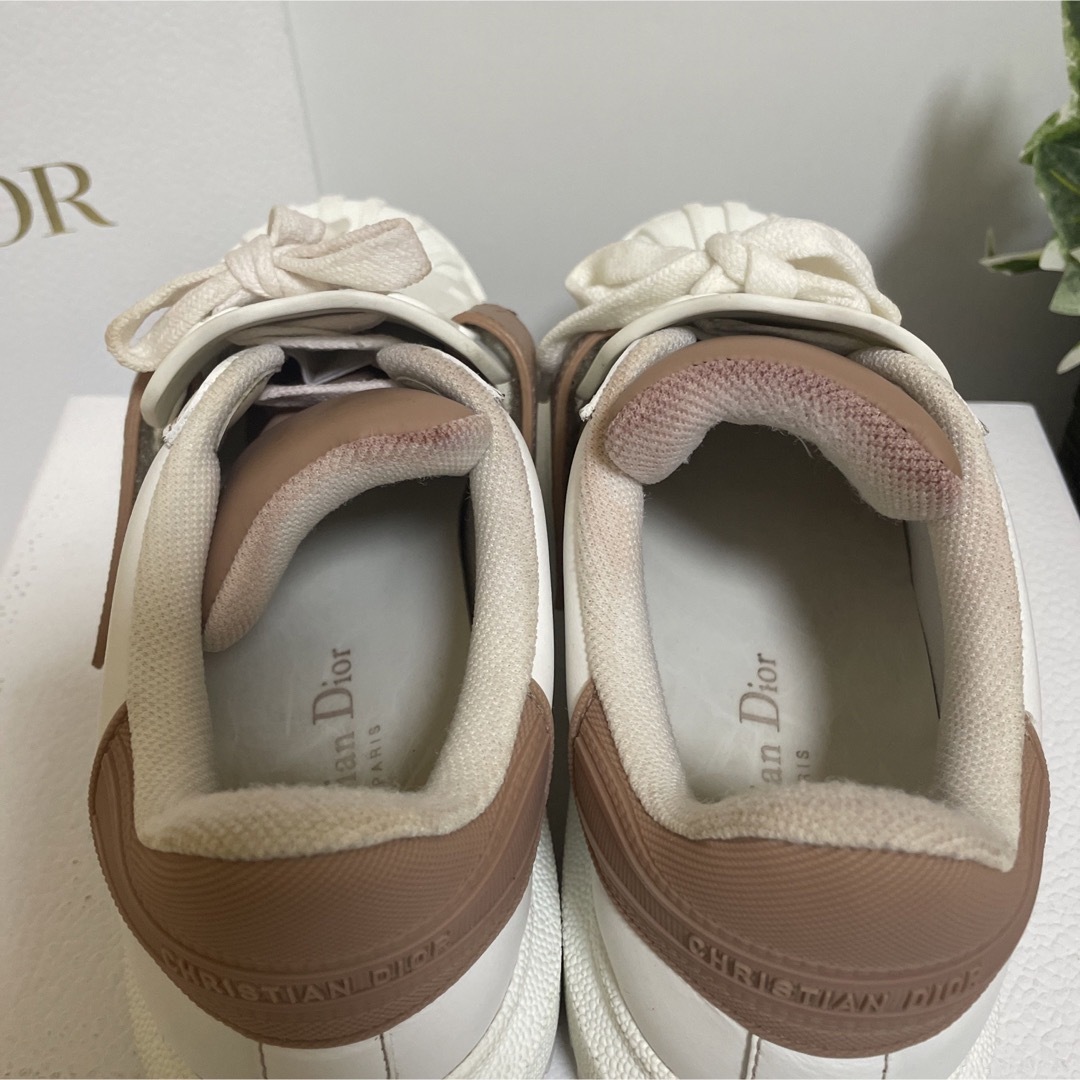 ★美品 DIOR-ID ロゴ レザー スニーカー クリスチャン ディオール