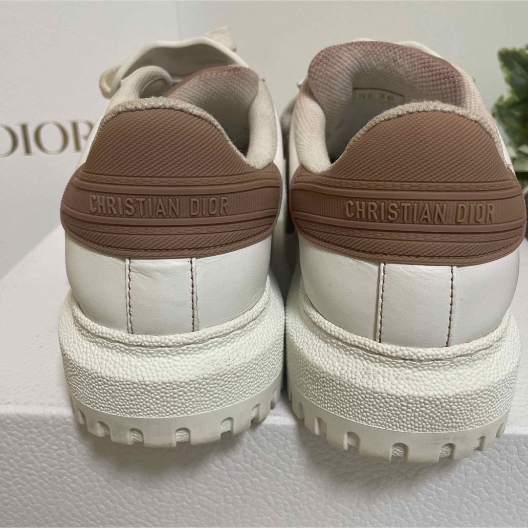 ★美品 DIOR-ID ロゴ レザー スニーカー クリスチャン ディオール