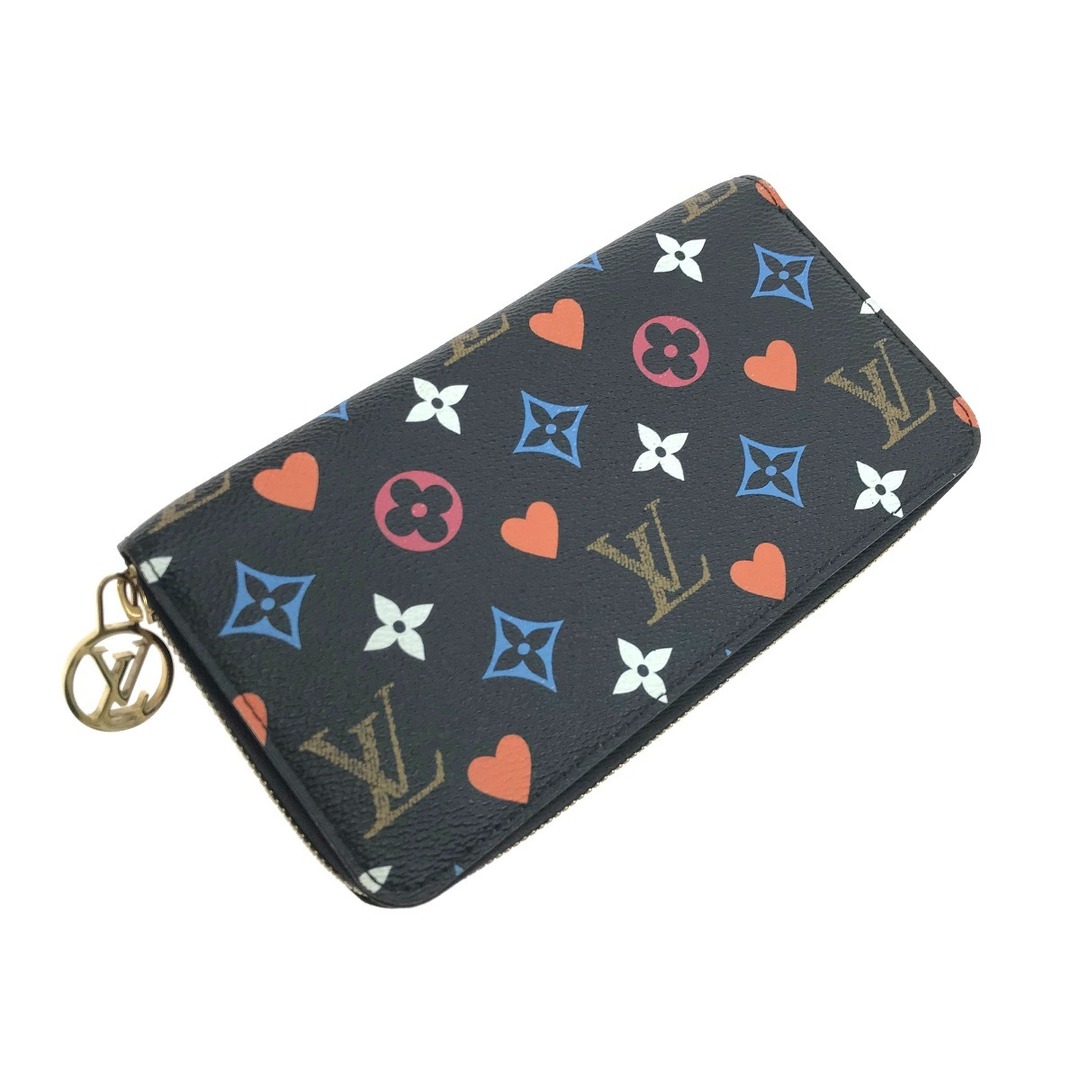 $$ LOUIS VUITTON ルイヴィトン  ゲームオンモノグラム ジッピーウォレット ブラック  M80323