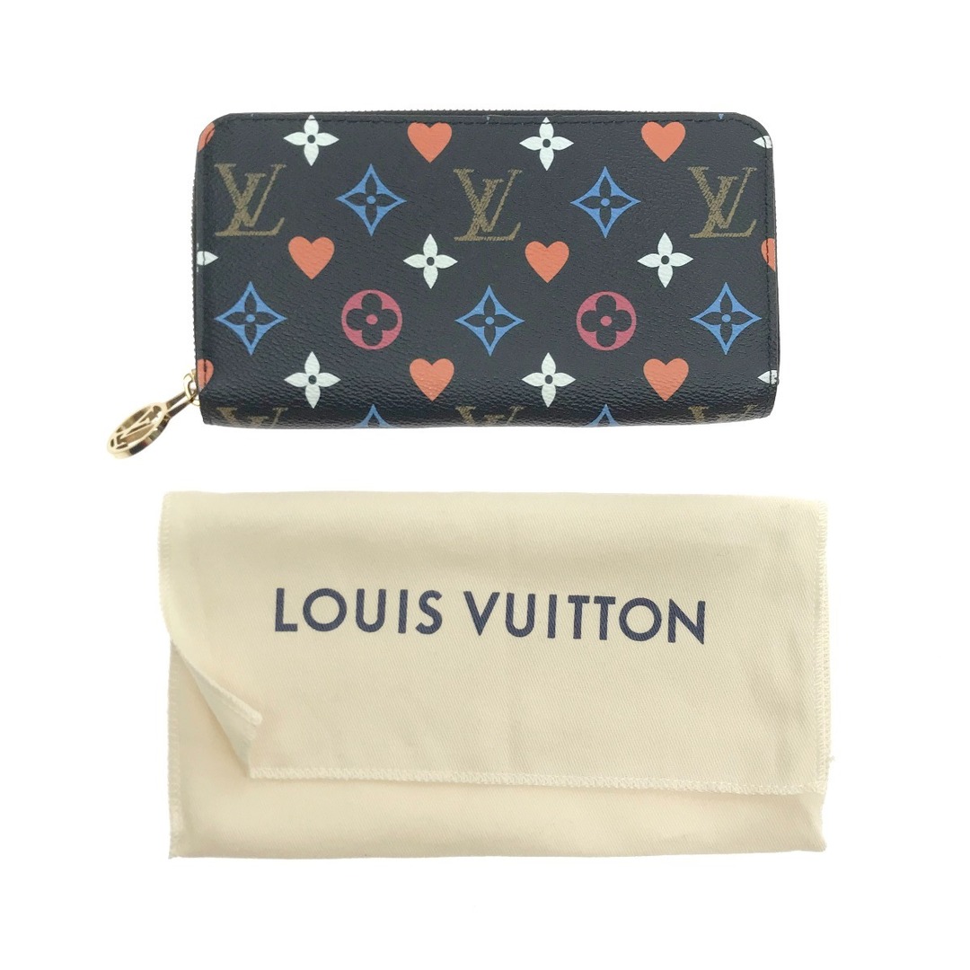 $$ LOUIS VUITTON ルイヴィトン  ゲームオンモノグラム ジッピーウォレット ブラック  M80323