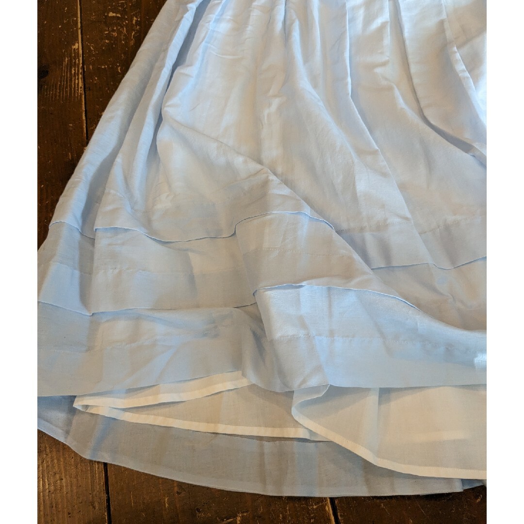 Veritecoeur(ヴェリテクール)のsale!表示価格より10%offヴェリテクール　オーガンジーギャザースカ レディースのスカート(ひざ丈スカート)の商品写真