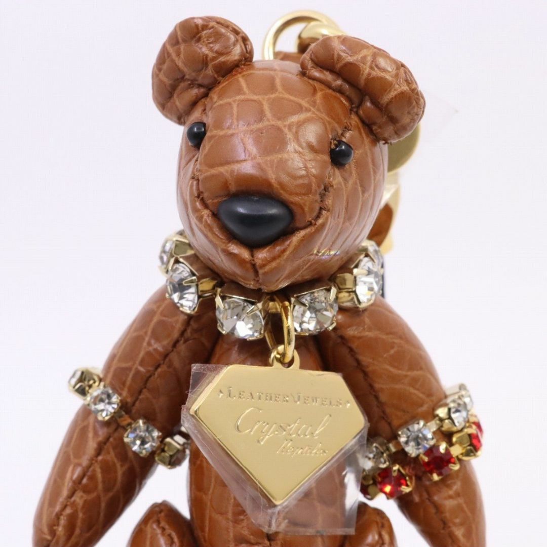 LEATHER JEWELS レザージュエルズ ベアバッグチャーム キーホルダー ...
