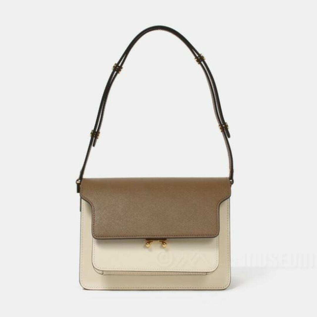 Marni(マルニ)の【新品未使用】 MARNI マルニ ハンドバッグ ショルダー TRUNK BAG トランクバッグ レザー SBMPN09U76LV520 【CIGAR/SHELL/PUMPKIN】 レディースのバッグ(ショルダーバッグ)の商品写真