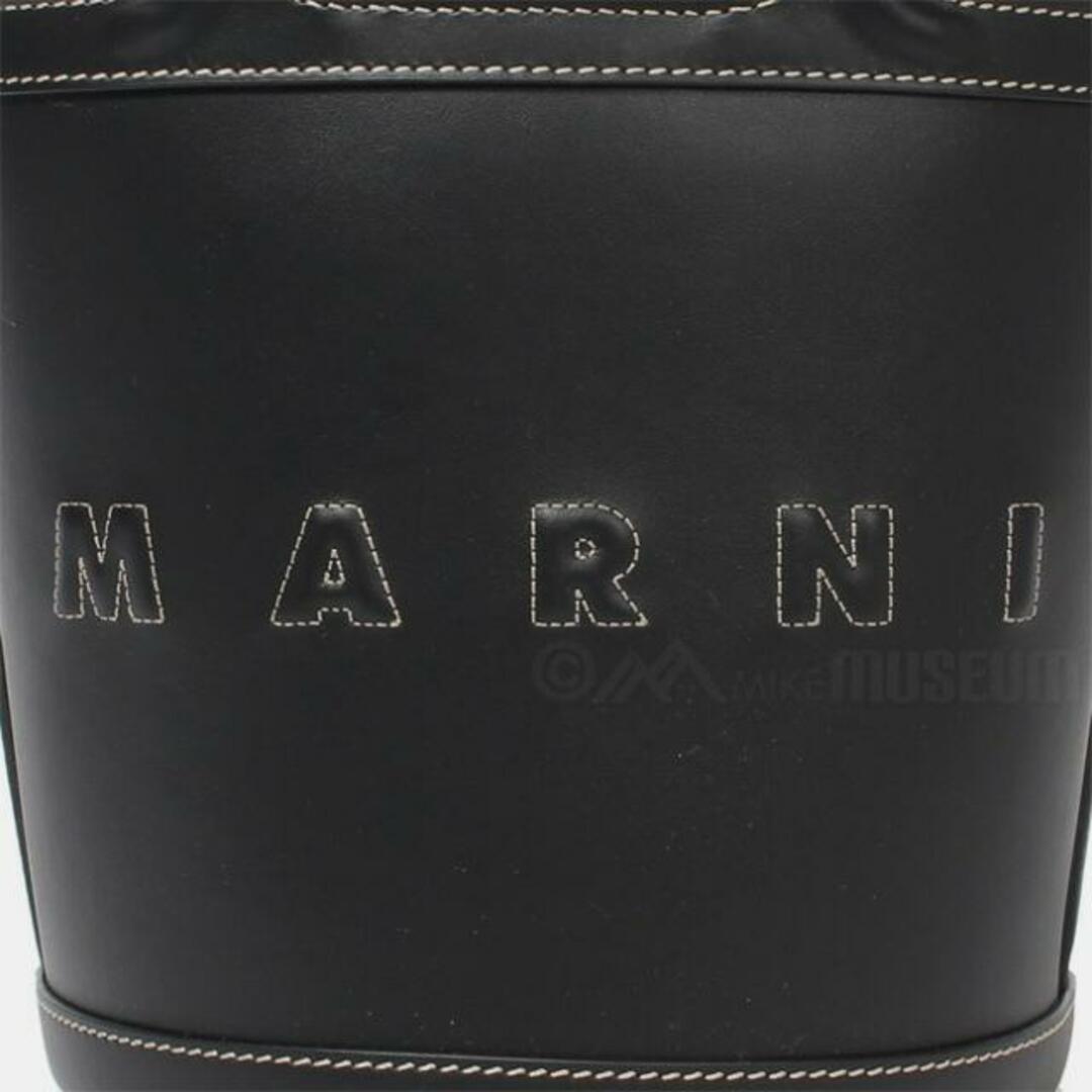 【新品未使用】 MARNI マルニ ショルダーバッグ TROPICALIA SMALL BUCKET BAGトロピカリアスモールバケットバッグ レザー SCMP0056U0LV589 【BLACK】