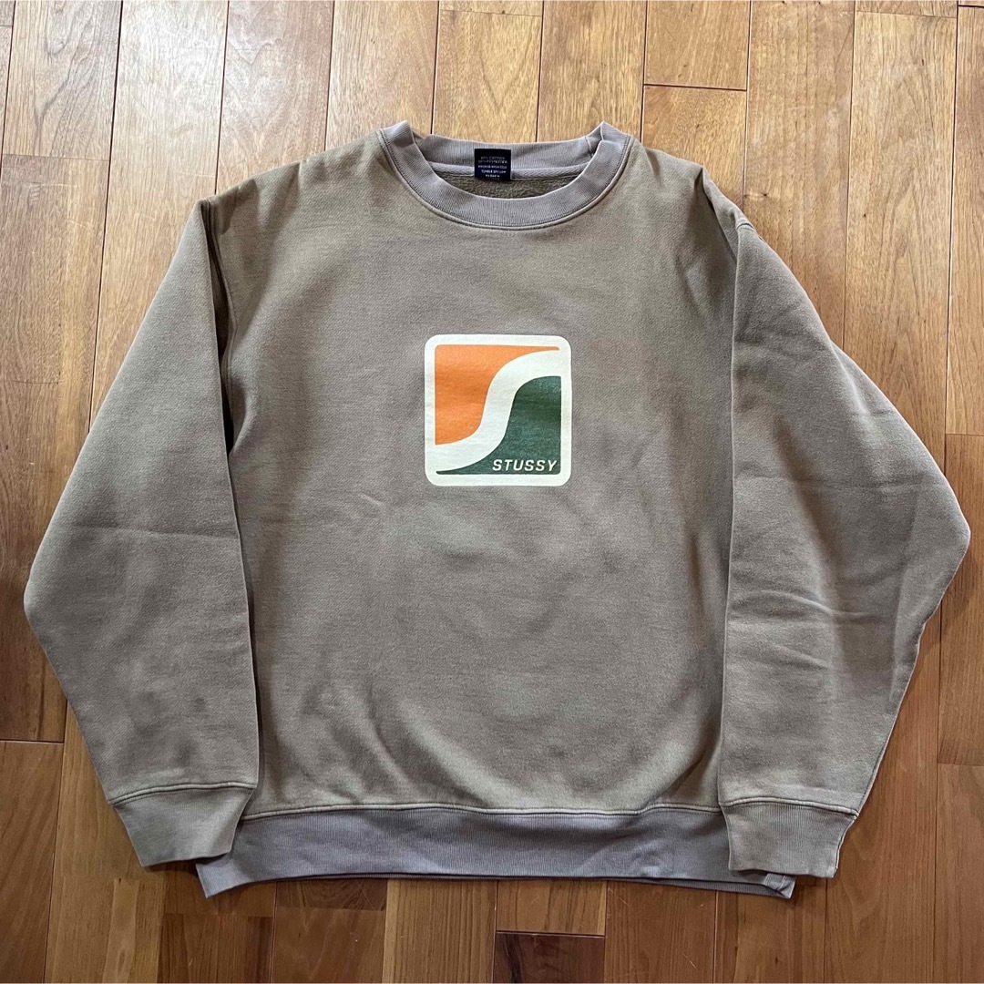 old stussy トレーナー スウェット カーキ 90's ロンT 古着 | フリマアプリ ラクマ