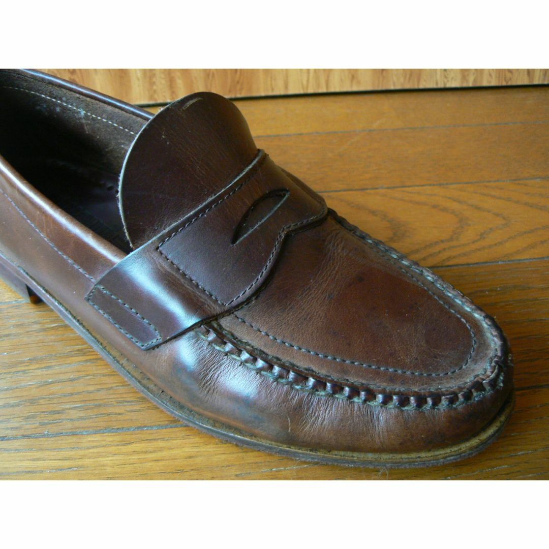 No.003 革靴　メンズ　25.5cm 茶系オイルレザー　中古品 メンズの靴/シューズ(その他)の商品写真