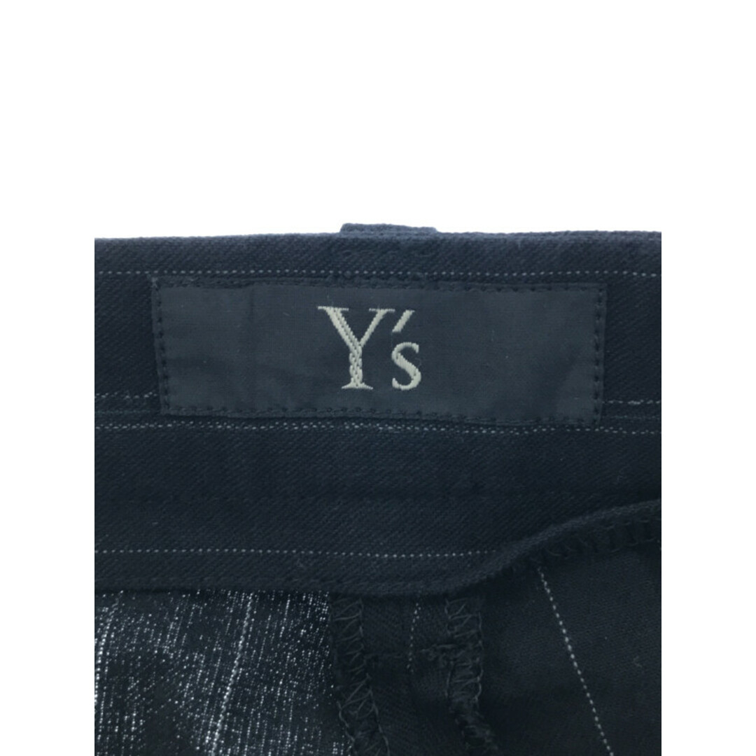 Y's(ワイズ)のY's ワイズ 21SS ピンストライプコットントラウザーズパンツ ブラック 1 レディースのパンツ(その他)の商品写真