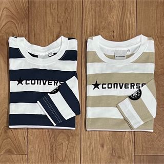 コンバース(CONVERSE)のconverse ボーダー 長袖Tシャツ 110　2枚(Tシャツ/カットソー)