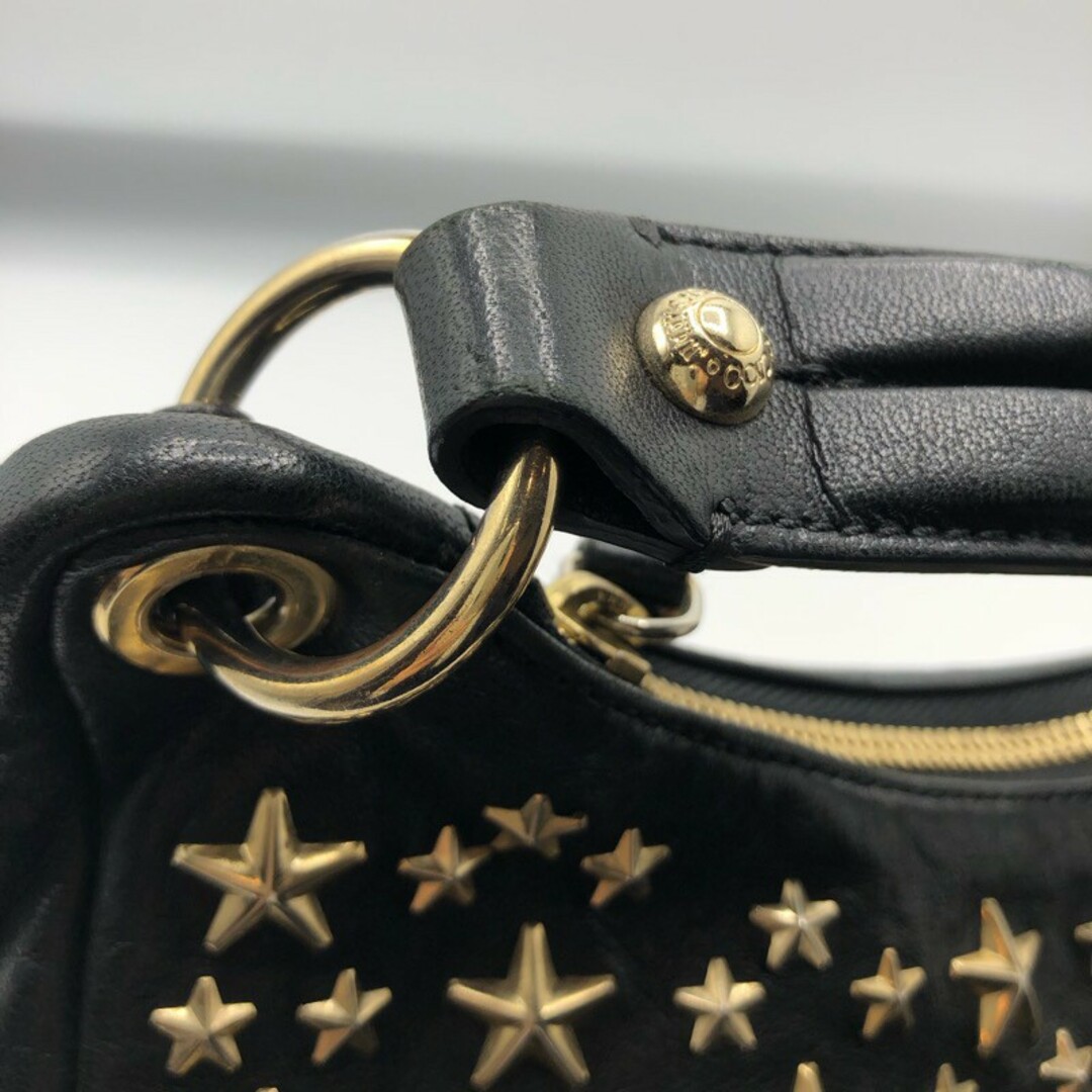 JIMMY CHOO レザー スタースタッズ2wayハンドバッグ