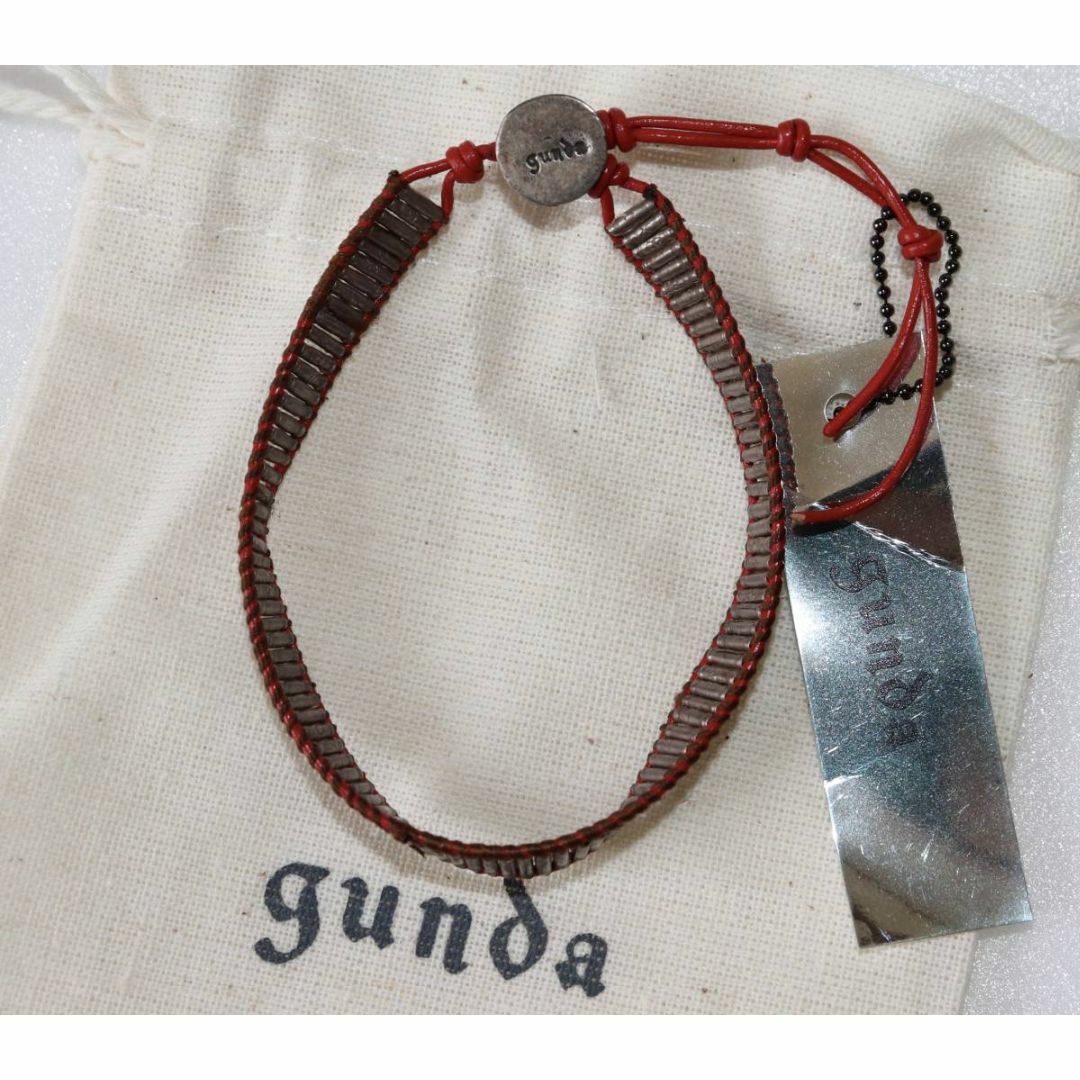 gunda (ガンダ)の新品 gunda ガンダDIAMOND DUST BR/B/Red ブレスレット メンズのアクセサリー(ブレスレット)の商品写真