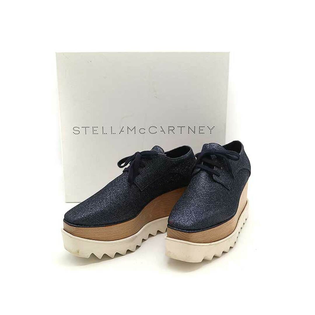 Stella McCartney(ステラマッカートニー)のSTELLA McCARTNEY ステラ マッカートニー ELYSE プラットフォームグリッタースニーカー ネイビー 38 レディースの靴/シューズ(スニーカー)の商品写真