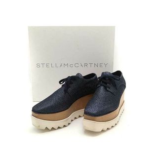 ステラマッカートニー(Stella McCartney)のSTELLA McCARTNEY ステラ マッカートニー ELYSE プラットフォームグリッタースニーカー ネイビー 38(スニーカー)