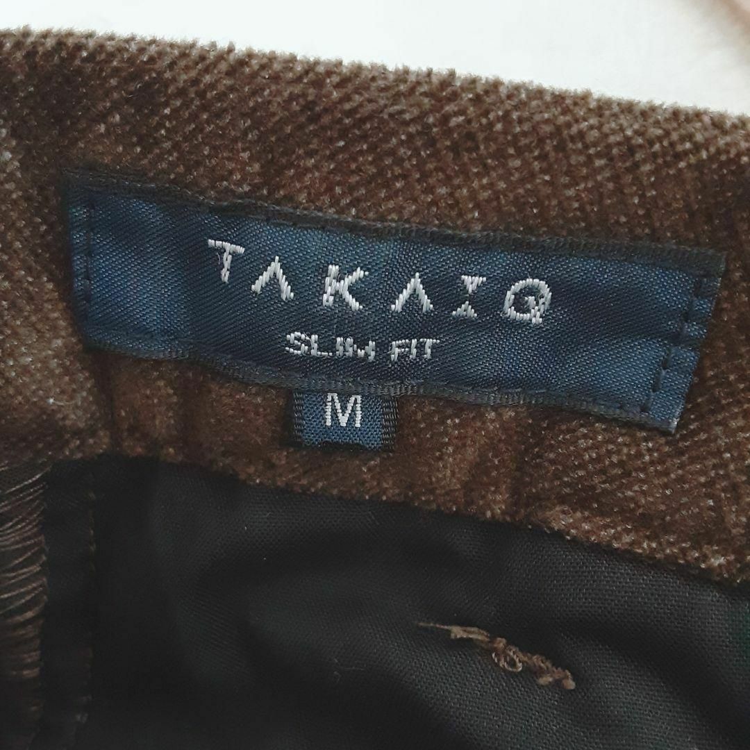 TAKA-Q(タカキュー)の【タカキュー】TAKAQ☆カジュアルパンツ（M）ブラウン　ストレート　美品　秋冬 メンズのパンツ(その他)の商品写真