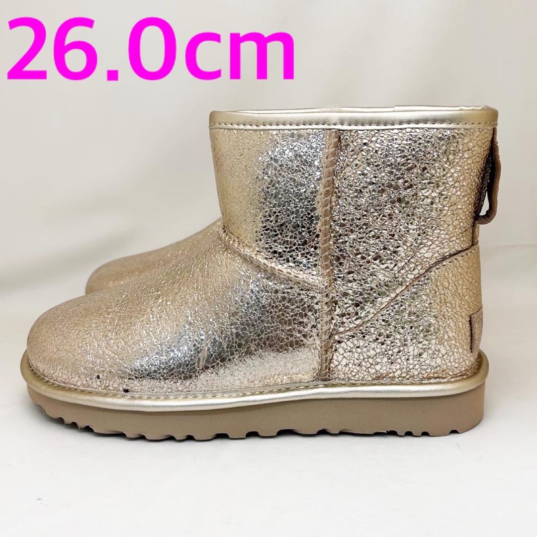 約32cm新品 UGG ブーツ METALLIC SPARKLE ゴールド 26.0cm