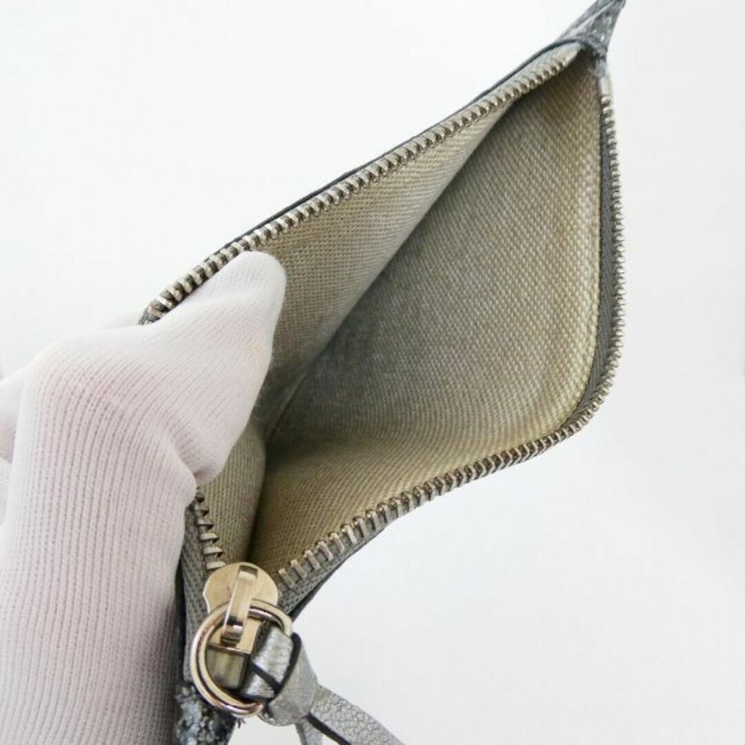 JIMMY CHOO - 極美品 ジミーチュウ ラメ 小銭入れポーチ付き 長財布