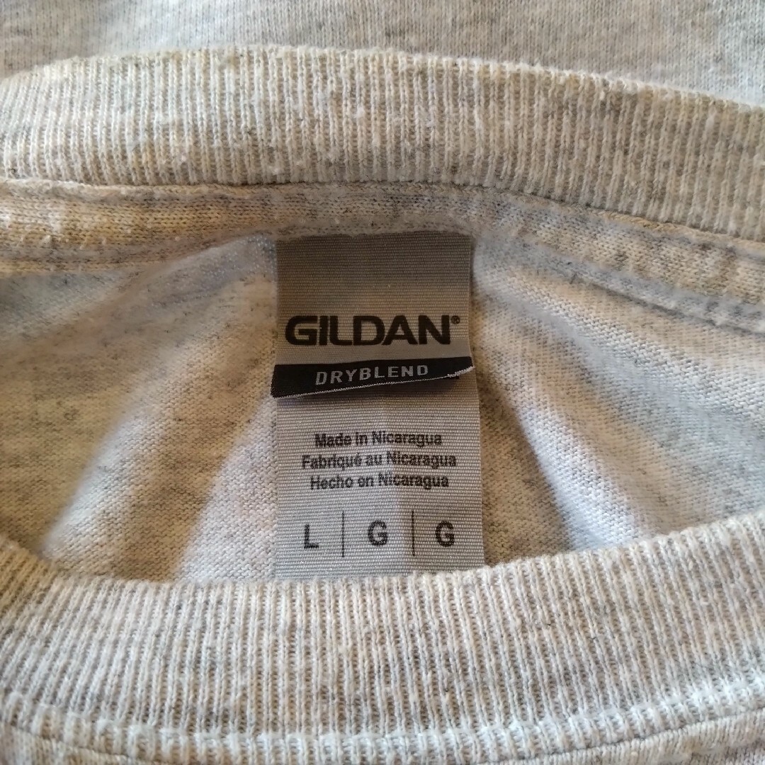 GILDAN(ギルタン)のGILDAN　Tシャツ　アメフト　Red lake county グレー メンズのトップス(Tシャツ/カットソー(半袖/袖なし))の商品写真