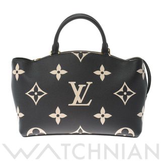 ルイ ヴィトン LOUIS VUITTON M58913 RFIDタグ レディース ハンドバッグ バイカラーモノグラムアンプラント ブラック/ベージュ レザー