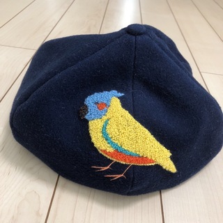 雑貨屋のチェルシーニューヨークにて購入　紺　ベレー帽(ハンチング/ベレー帽)