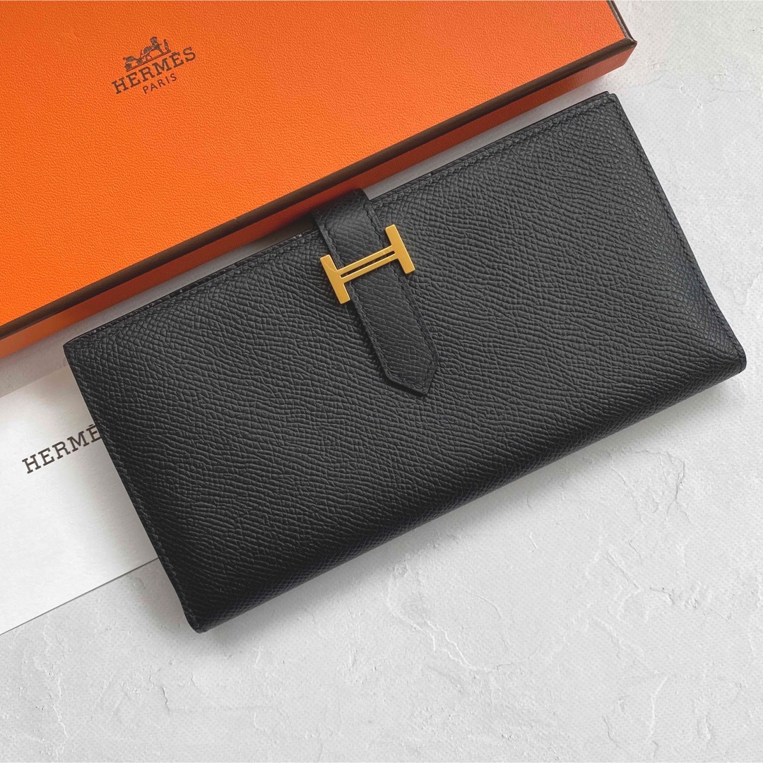 【美品】Hermes エルメス/べアンスフレ長財布