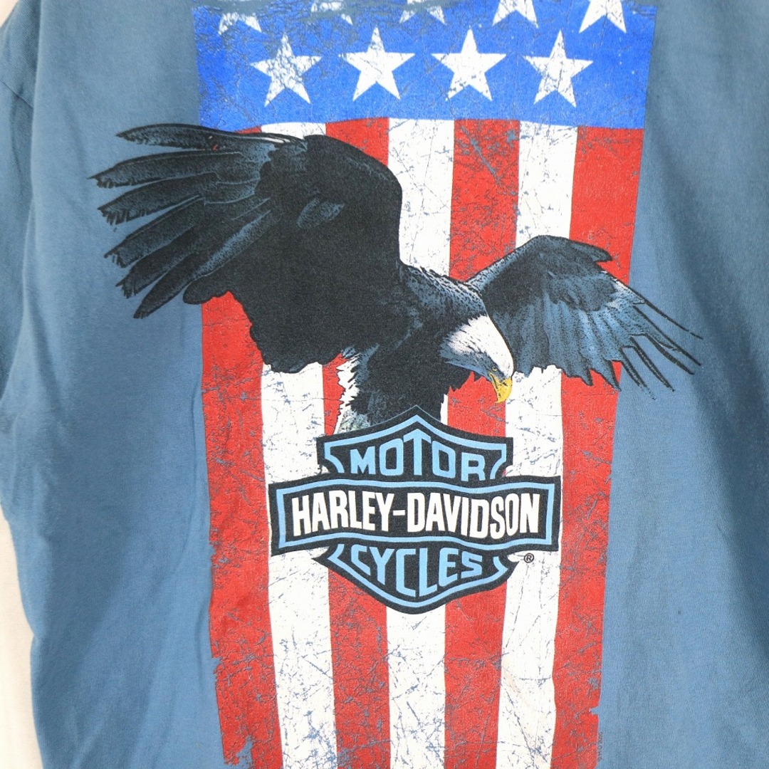 VINTAGE ヴィンテージ 00s Harley-Davidson Bikers Paradise バイクプリント半袖Tシャツ カットソー ホワイト