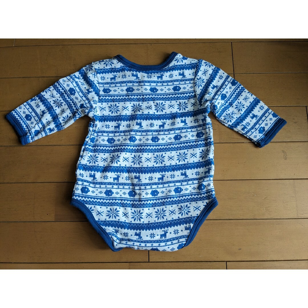 Nishiki Baby(ニシキベビー)の長袖　ボディスーツ2枚セット キッズ/ベビー/マタニティのベビー服(~85cm)(肌着/下着)の商品写真