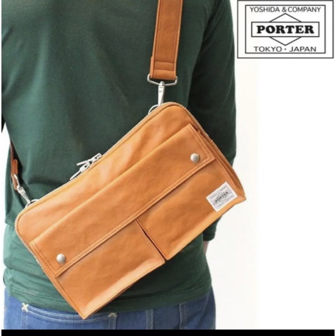 超美品 PORTER フリースタイル ウエストバッグ ボディバッグ