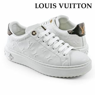☆極美品☆LOUIS VUITTON 白スニーカー タイムアウト モノグラム-