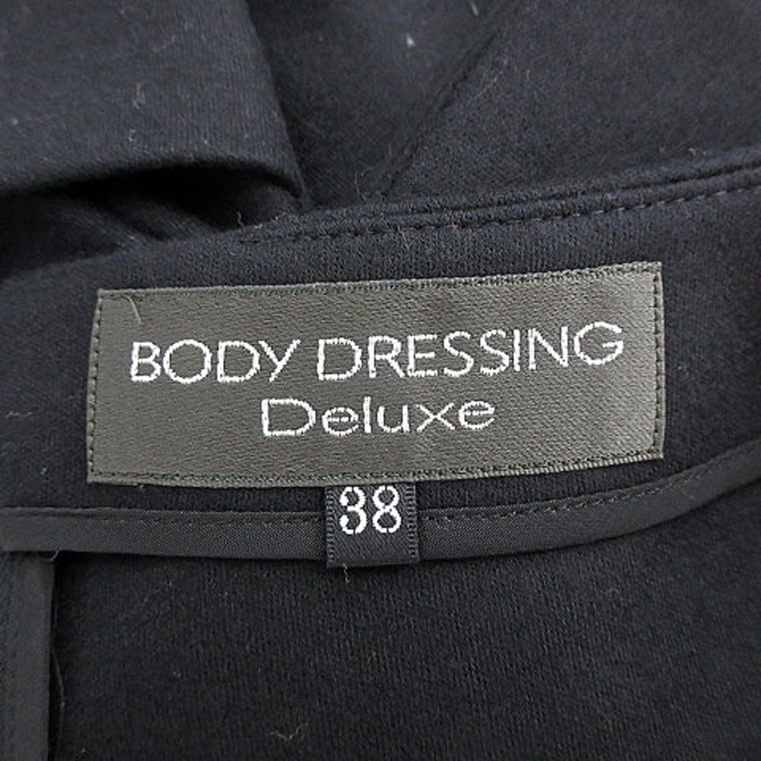 BODY DRESSING Deluxe(ボディドレッシングデラックス)のボディドレッシングデラックス ワンピース ひざ丈 五分袖 ラウンドネック 黒 レディースのワンピース(ひざ丈ワンピース)の商品写真