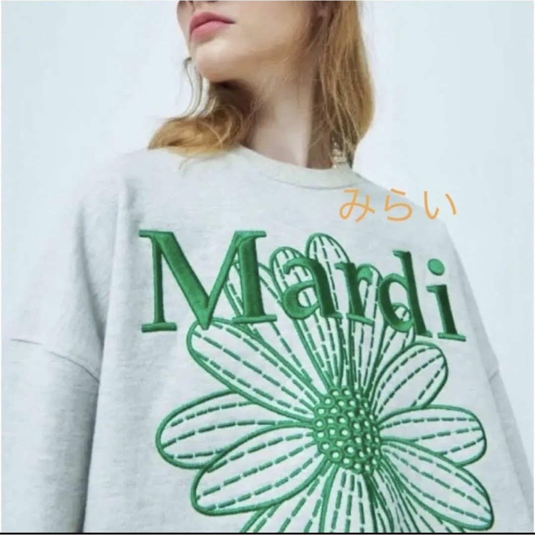 マルディメクルディ スウェット ワンポイント 刺繍-