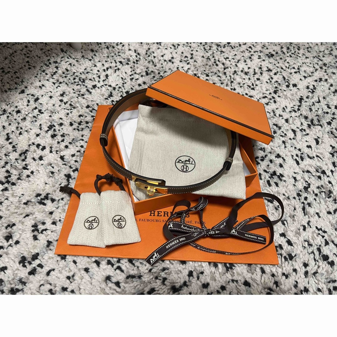 定番【HERMES】 ベルト 《ケリー》 Kelly 18  一番人気配色