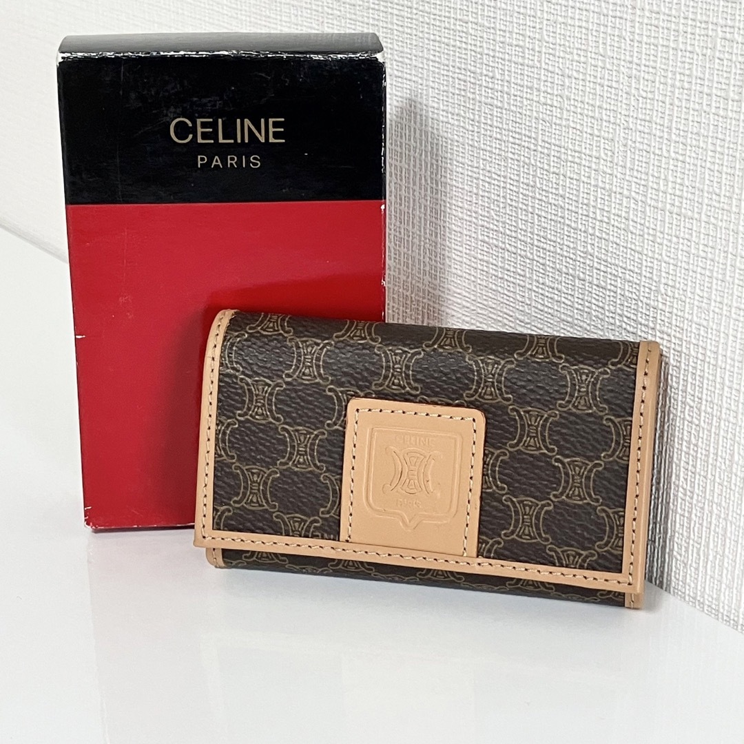 CELINE セリーヌ ヴィンテージ 6連キーケース 鍵入れ ゴールド金具☆