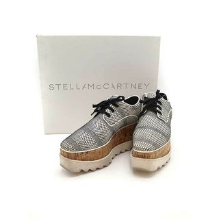 ステラマッカートニー(Stella McCartney)のSTELLA McCARTNEY ステラ マッカートニー 17SS Elyse プラットフォームレースアップシューズ ホワイト ブラック 38(その他)