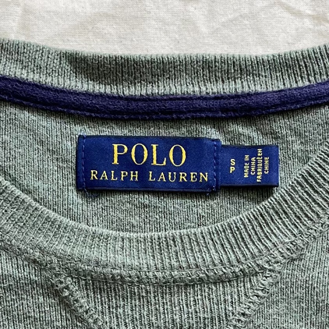 POLO RALPH LAUREN(ポロラルフローレン)のPoloRalphLauren(USA)ビンテージコットンクルーネックニット メンズのトップス(ニット/セーター)の商品写真