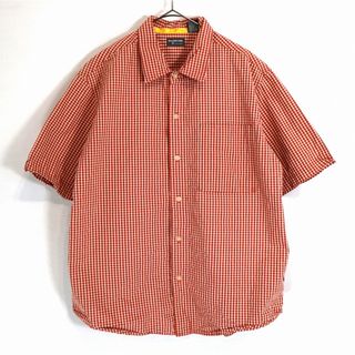 リーバイス(Levi's)のLevi's リーバイス シルバータブ 半袖シャツ アメカジ チェック レッド (メンズ L) 中古 古着 O1953(シャツ)