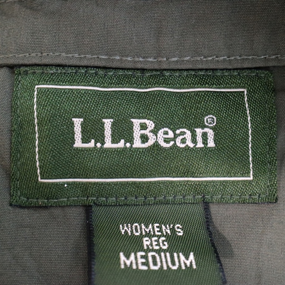 L.L.Bean(エルエルビーン)のL.L.Bean エルエルビーン ロングコート アウトドア アウター 防寒 グリーン (レディース M) 中古 古着 O1962 レディースのジャケット/アウター(ロングコート)の商品写真