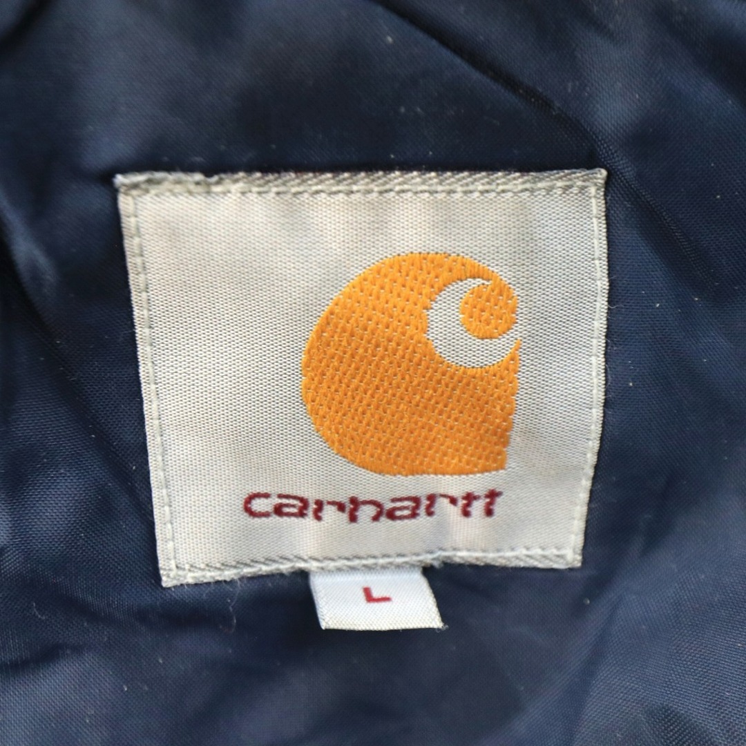 carhartt(カーハート)のCarhartt カーハート ナイロン 中綿ジャケット 防寒  アメカジ ネイビー (メンズ L) 中古 古着 O1983 メンズのジャケット/アウター(その他)の商品写真