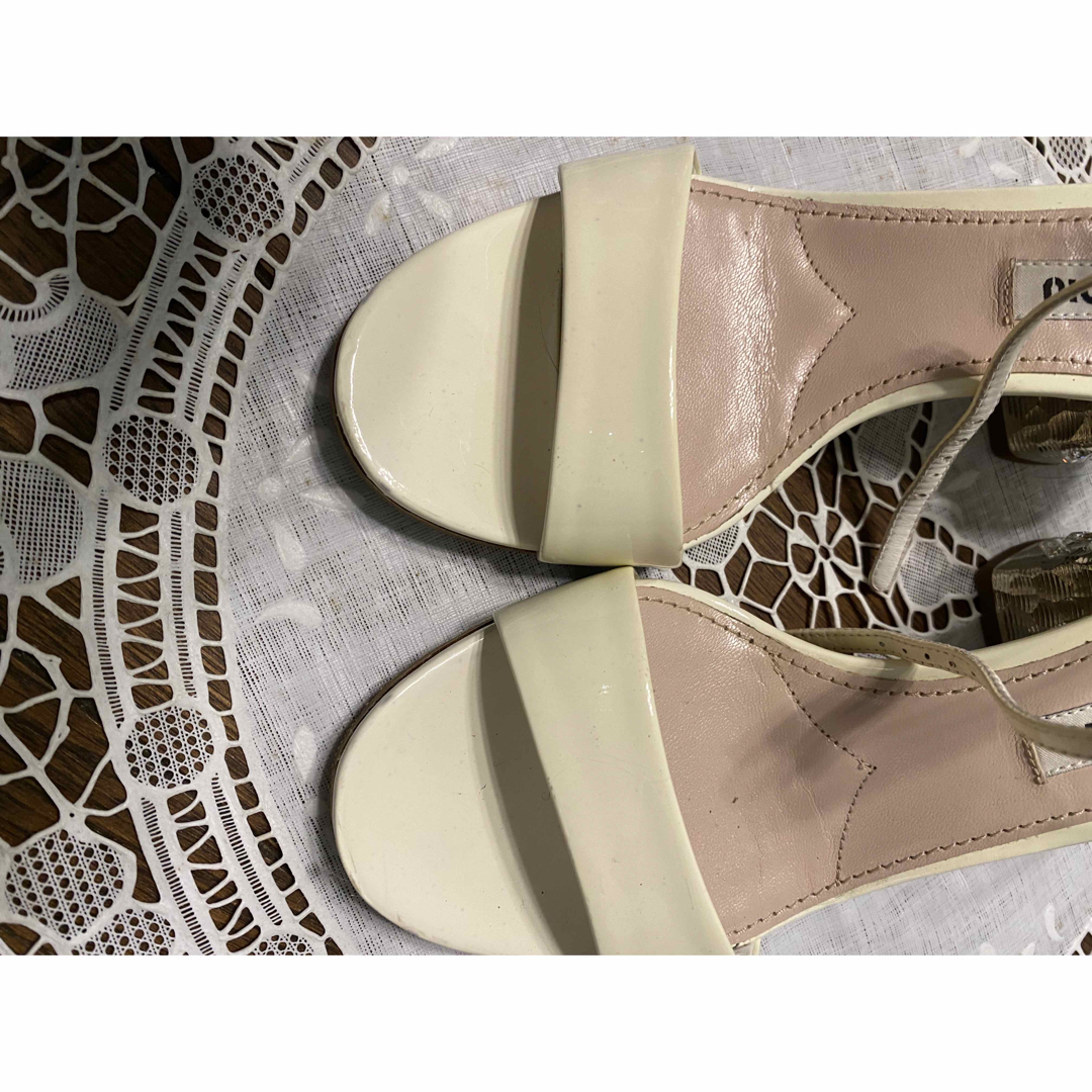 miumiu ヒールビジューサンダル