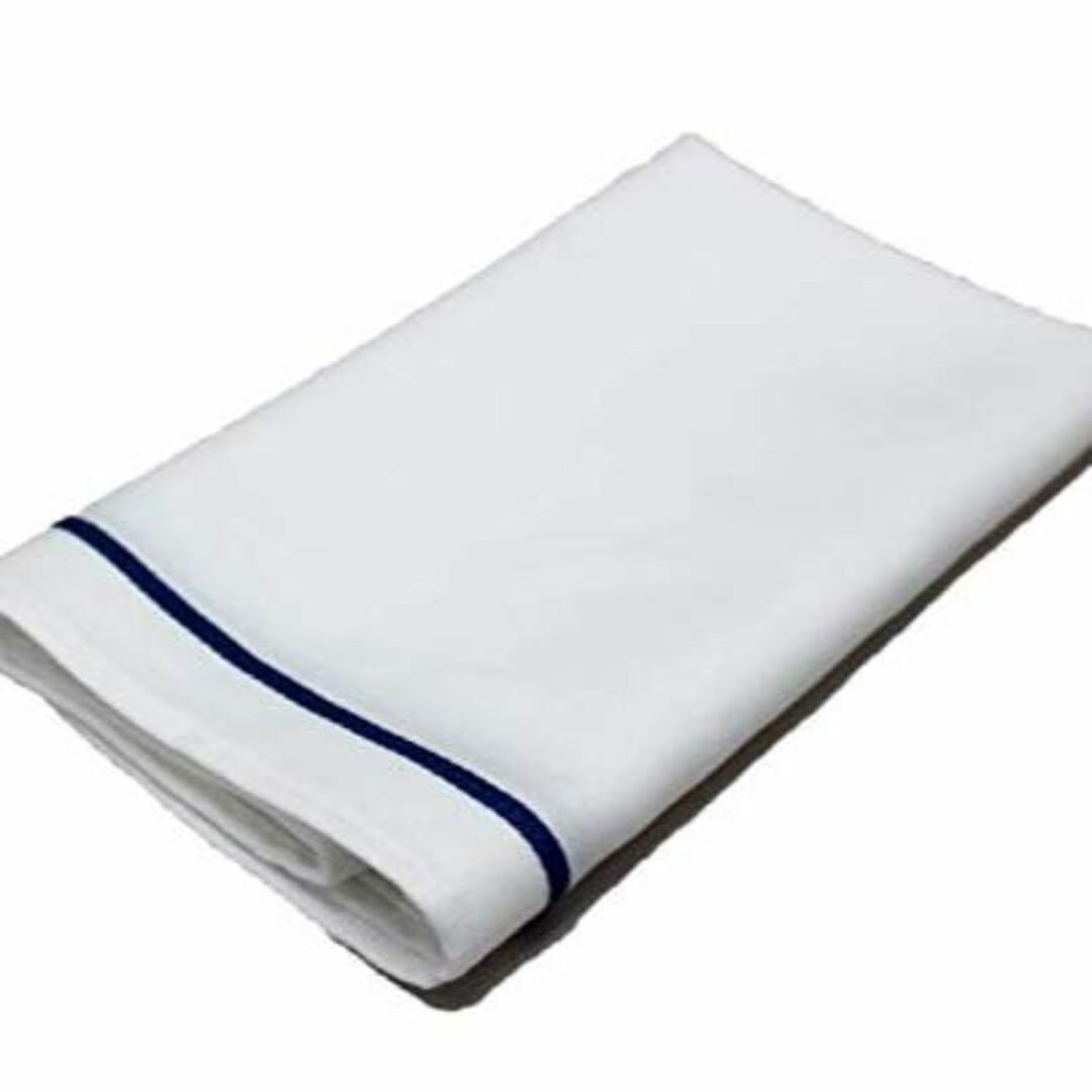 【色: 青線】日本製 グラスタオル 綿100％ 45×80 プロ用 業務用 (青